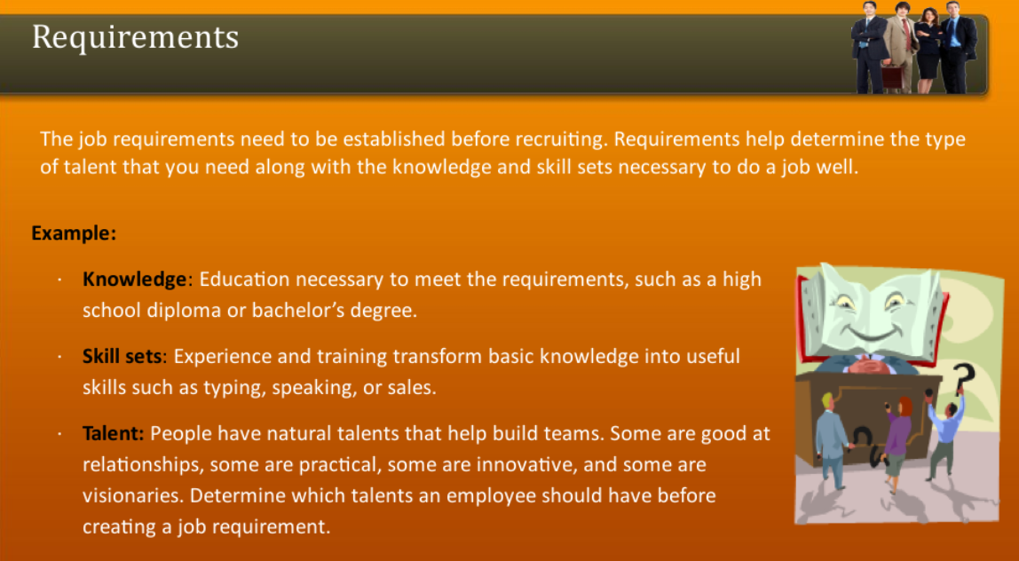 Requirements - FreshSkills