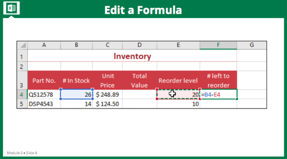 Edit a Formula - FreshSkills