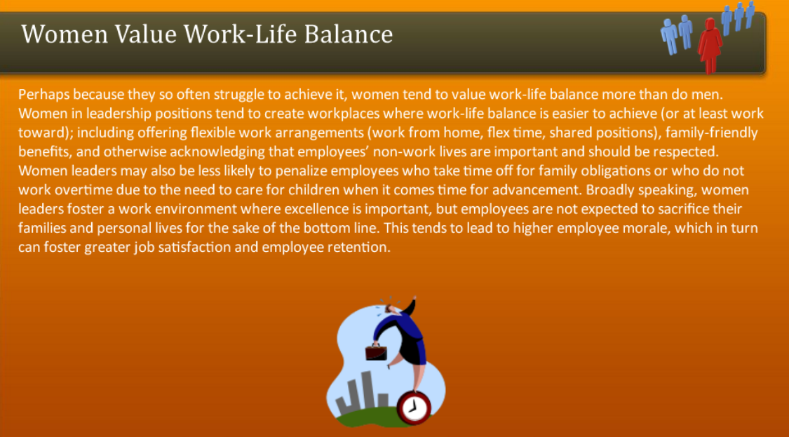 Women Value Work-Life Balance - FreshSkills